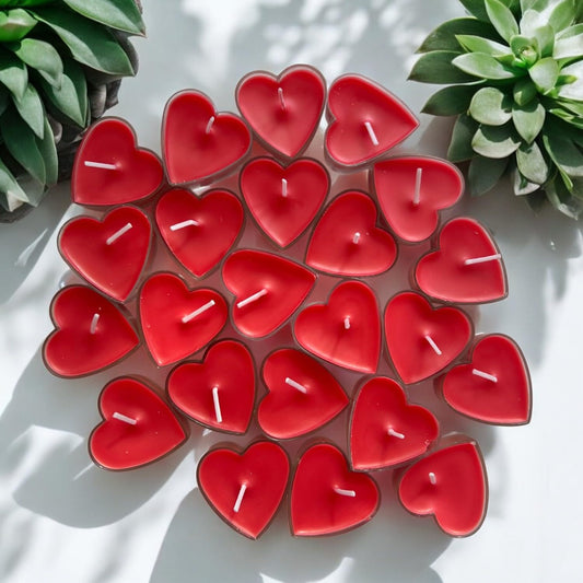 Fall in Love with Every Flame: Heart-Shaped Soy Wax Candles by ADIMILAN