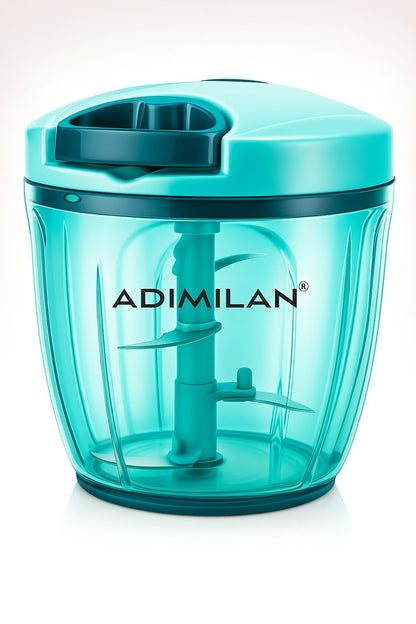 ADIMILAN Manual Hand Pull String Vegetable Chopper for Kitchen