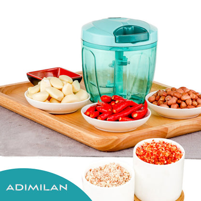 ADIMILAN Manual Hand Pull String Vegetable Chopper for Kitchen